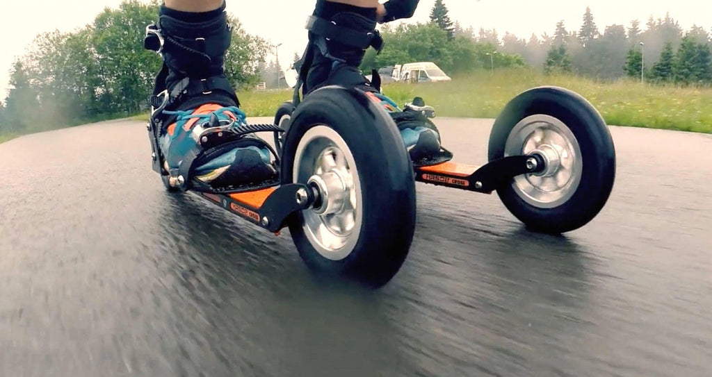 Material beim Cross Skating Rennen